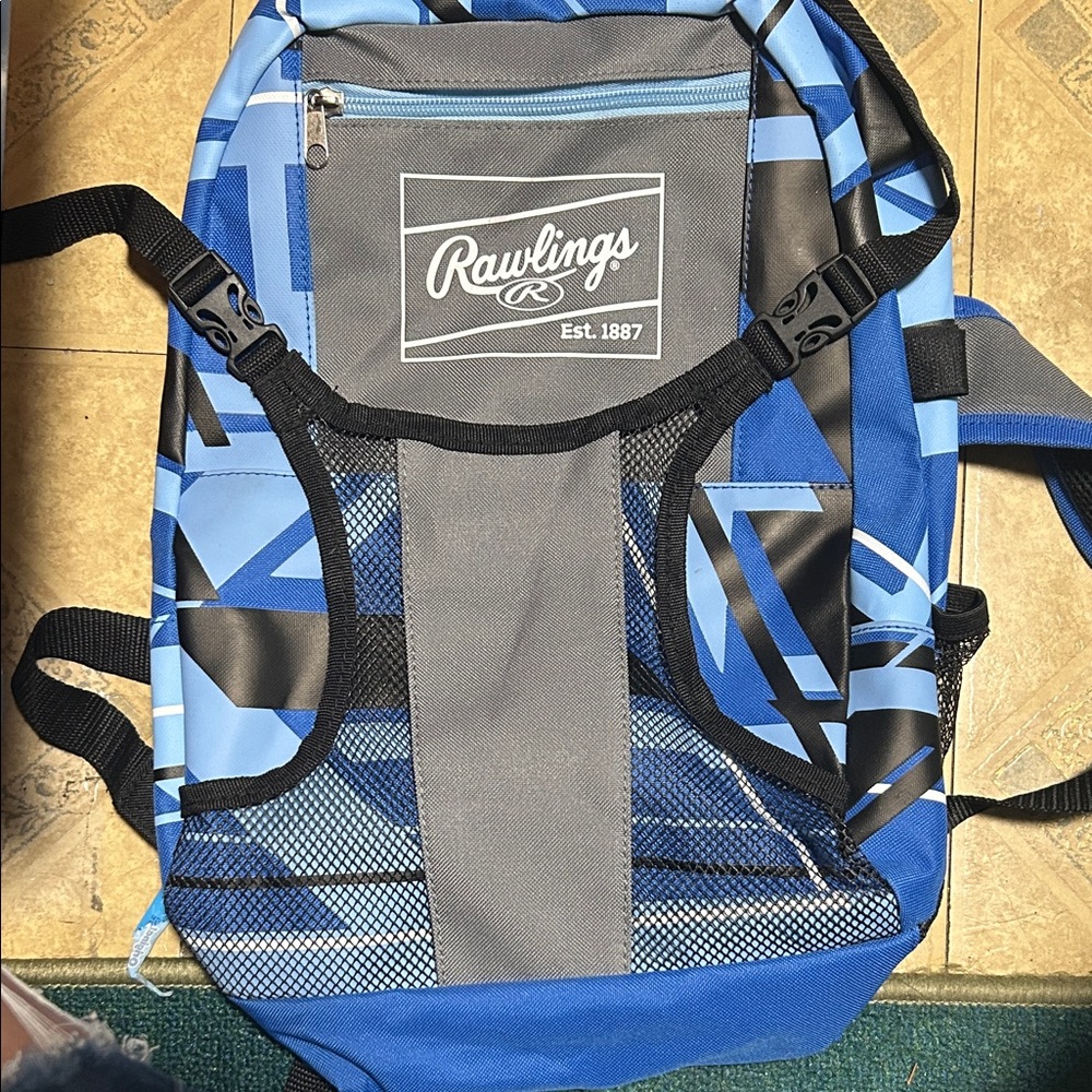 Rawlings Dynamic Blue and Gray Backpack